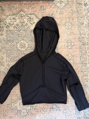 lululemon athletica Black 1/2 Zip Break a Trail Hoodie